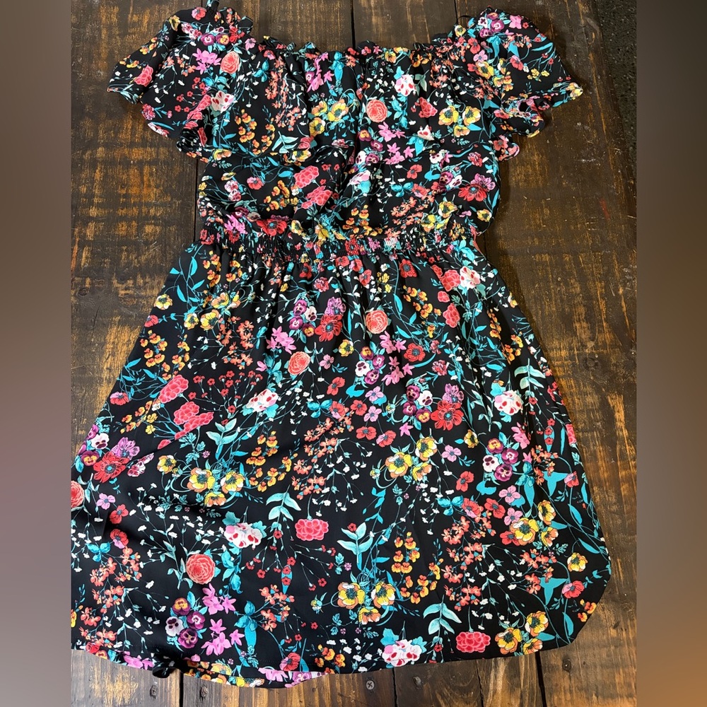 Express floral off the shoulder dress